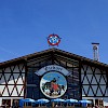 The facade of the Bräurosl Oktoberfest tent