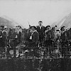 Georg Lang with his orchestra.